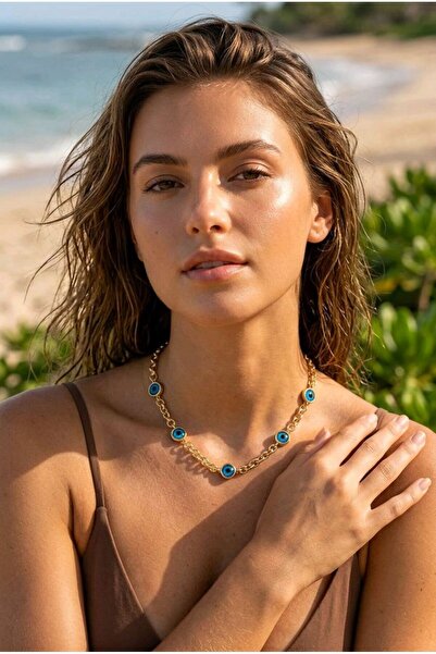 Monalisa Home Figured Anti-Tarnish Steel Adjustable Chain Luxury Necklace