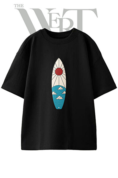 THEWERT Μπλουζάκι Tanjiro Hanafuda με στάμπα, Unisex, μαύρο, oversized