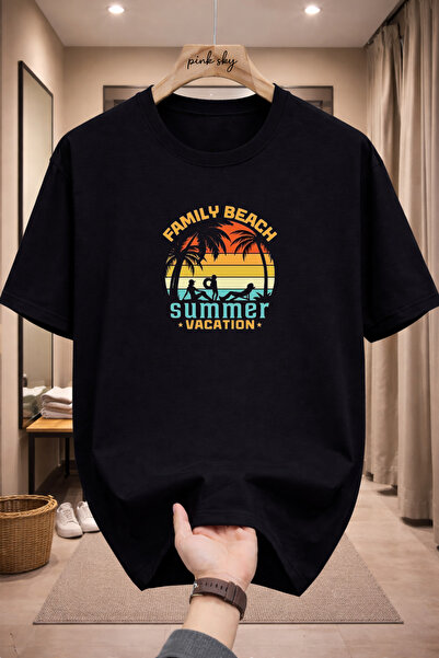 Pink Sky Premium Oversize T-Shirt 100% Cotton Unisex Comfortable Fit Trending...