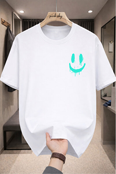 Pink Sky Premium Oversize T-Shirt 100% Cotton Unisex Comfortable Fit Trending...