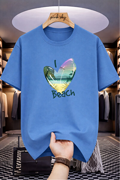 Pink Sky Premium Oversize T-Shirt 100% Cotton Unisex Comfortable Fit Trending...