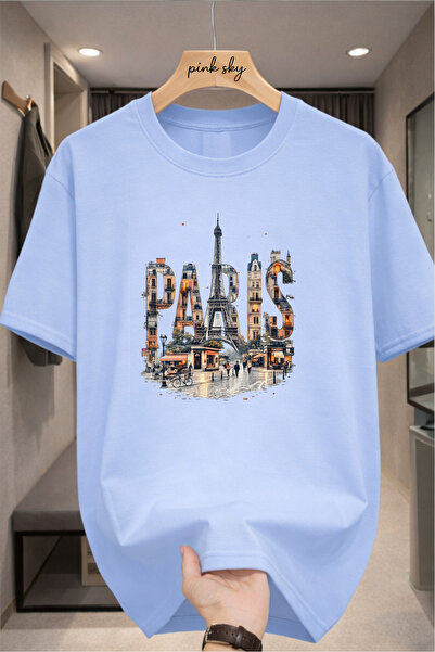 Pink Sky Premium Oversize T-Shirt 100% Cotton Unisex Comfortable Fit Trending...