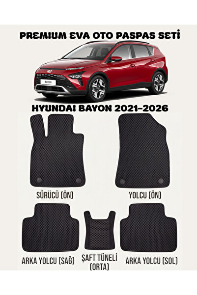FEYZA OTO HYUNDAI BAYON SERİSİ 2021 - 2026 ARASI ARACA ÖZEL EVA PASPAS TAKIMI...