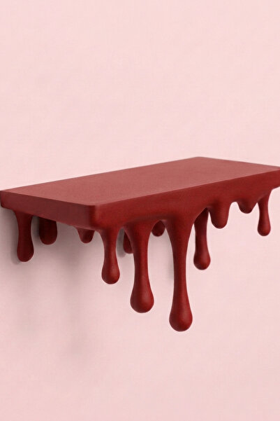 Feny Studio Decorative Dripping Venom Wall Shelf - Modern Melting Design Hidd...