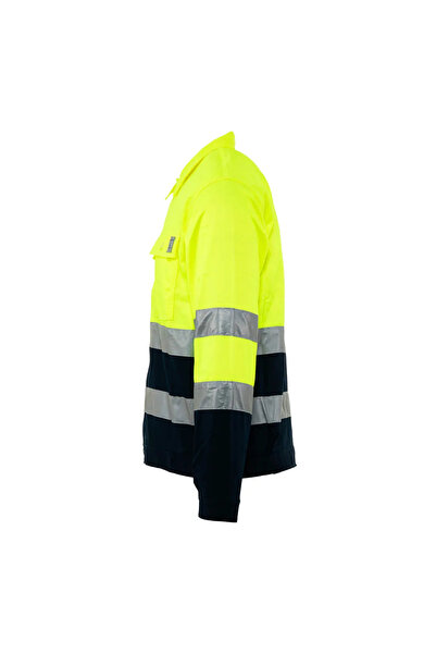 Renania Jachetă protectie inalta vizibilitate Bicolor, din bumbac și polieste...