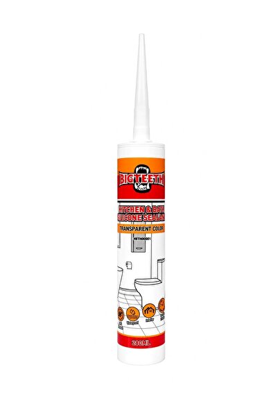 BIG TEETH Kitchen & Bath Silicone Sealant 280ML - Transparent