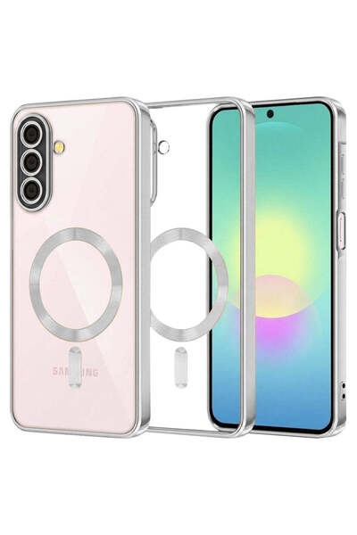 Techsuit Θήκη για Samsung Galaxy A27 5G, Lux Crystal MagSafe, ασημί