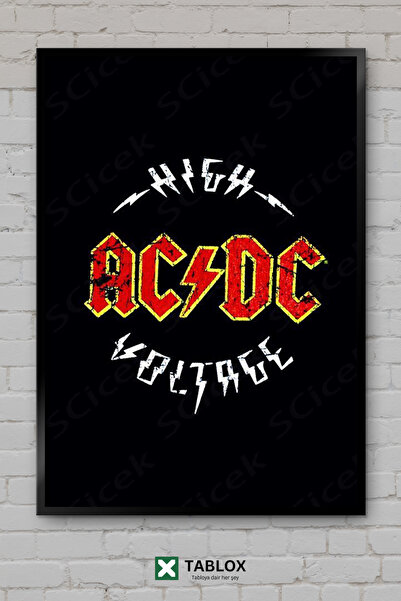 TABLOX Acdc rok muzički bend estetska drvena ukrasna MDF slika