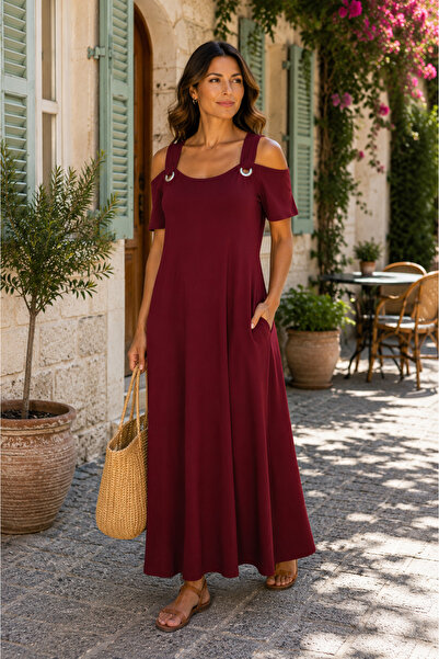 Kokosh moda Bezvremenska elegancija - ženska letnja ležerna haljina od viskoz...