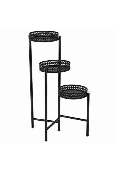 MİHMAN HOME 3 Katlı Metal Çiçeklik Standı