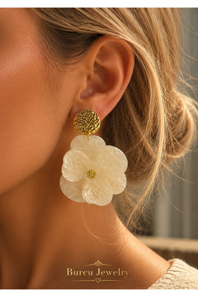BURCU JEWELRY Radiance Flower Earrings