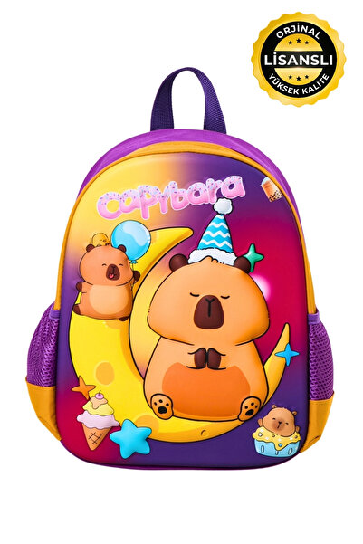 capybara Licencirani ranac za vrtić, 3D reljefna, lagana torba za školu