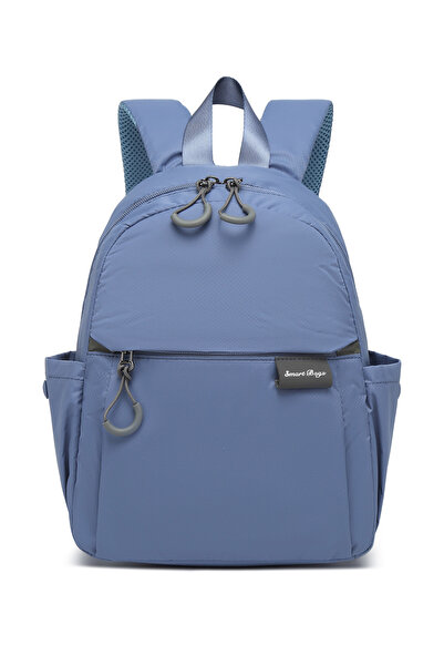 SMART BAGS Μπλε καθημερινό μίνι ελαφρύ γυναικείο σακίδιο πλάτης