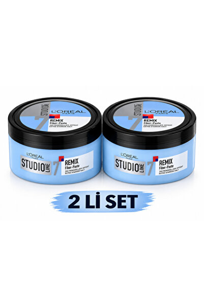 L'Oreal Paris Studio Line No.7 Remix Fiber Wax 2'li Paket
