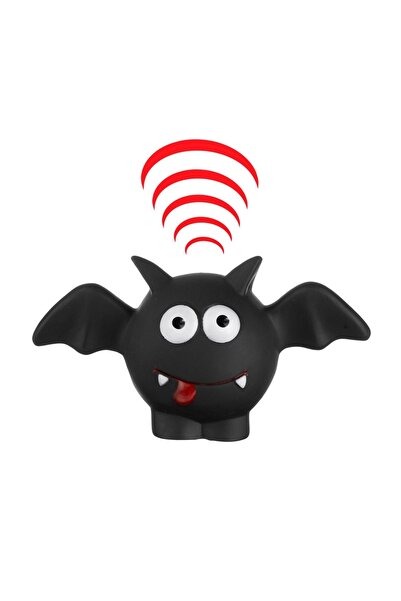 OEM Jucărie de Halloween pentru câini, Minge in Forma de Liliac Negru cu Sune...