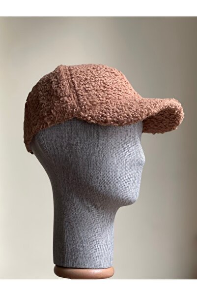 zadenza gold Women's Plush Teddy Cap Hat with Back Part Velcro