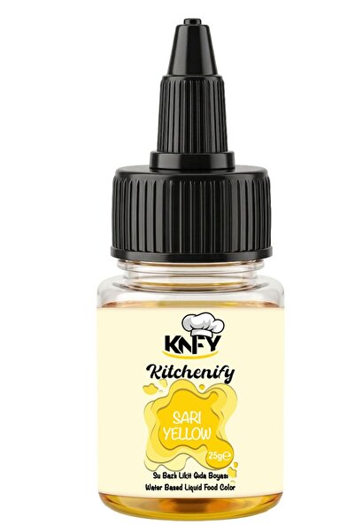 Kitchenify Su Bazlı Likit Gıda Boyası Sarı 25 g