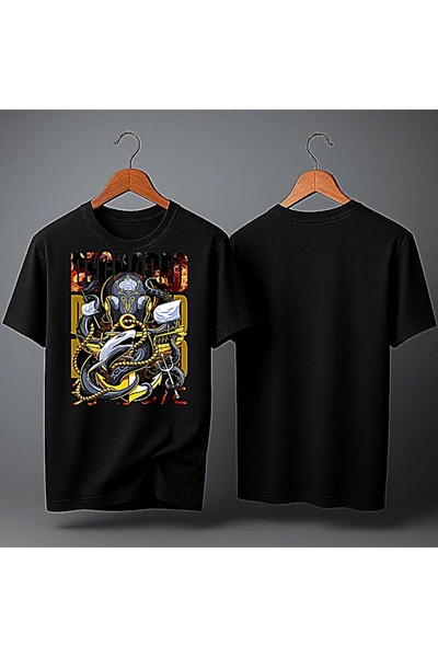 ELFERA Μπλουζάκι Depaded Gamer Skull με μαύρη στάμπα
