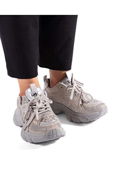 ALOGO Women's Casual Sneakers with Thick Sole 9839TR