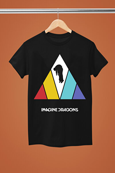 MAGORS Tricou rock din bumbac imprimat, cu mânecă scurtă, croială normală, Im...