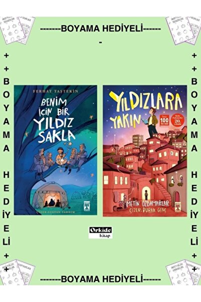 Timaş Yayınları Boyamalı - Benim İçin Bir Yıldız Sakla - Yıldızlara Yakın , M...