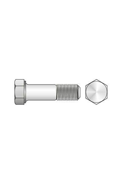 SCHAEFER Set 10 x Surub Cap Hexagonal Partial Filetat 931 Inox A2-M5 X 70