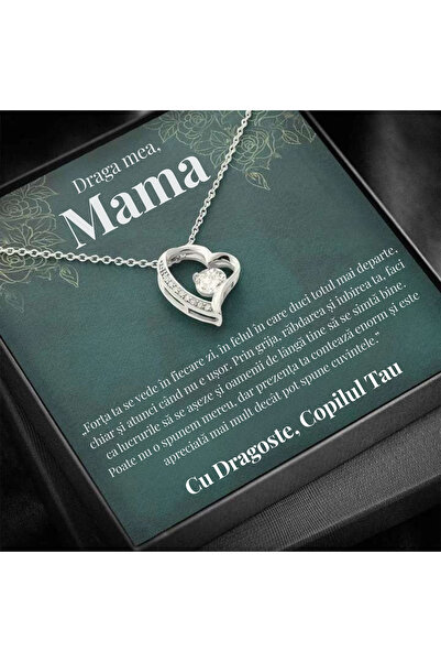 OEM Cadoul Mamei – Colier din zirconiu cu mesaj de dragoste