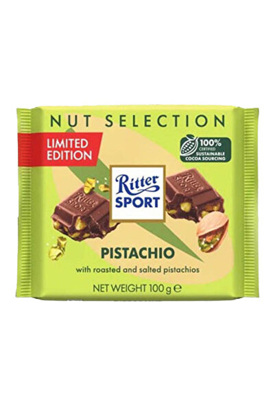 Roshen RITTER SPORT ΣΟΚΟΛΑΤΑ 100gr. - (ΓΑΛΑΚΤΟΣ ΜΕ ΦΥΣΤΙΚΙΑ ΑΙΓΙΝΗΣ)
