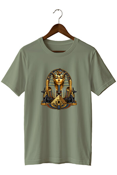 remonz Ancient Egyptian Pharaoh and Anubis Printed Unisex T-Shirt – Pyramid a...
