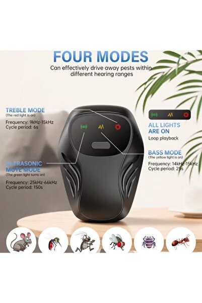 EasyLife Ultrasonic Pest Repeller Indoor Electronic Mosquito Mouse Cockroach ...
