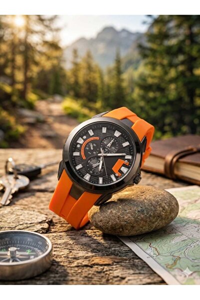 Newera Watch Silicone Band Men's Wristwatch