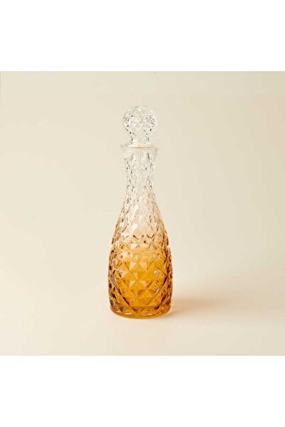 Alegre Glass İris Kapaklı Karaf - Amber - 1 lt