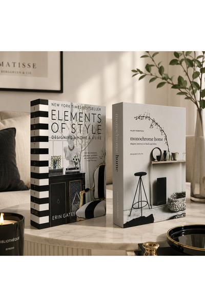Dermabor Dekoratif Kitap Görünümlü Kutu 2'li Set Decorative Book Looking Box
