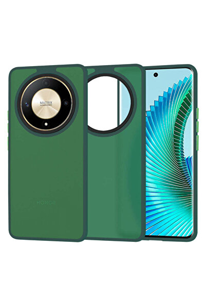 Techsuit Husă pentru Honor Magic6 Lite, Seria HaloFrost, verde închis - verde...