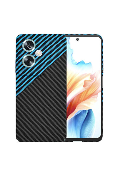 Techsuit Husă pentru OPPO A79 5G, Carcasă din fibră de carbon, albastru - alb...