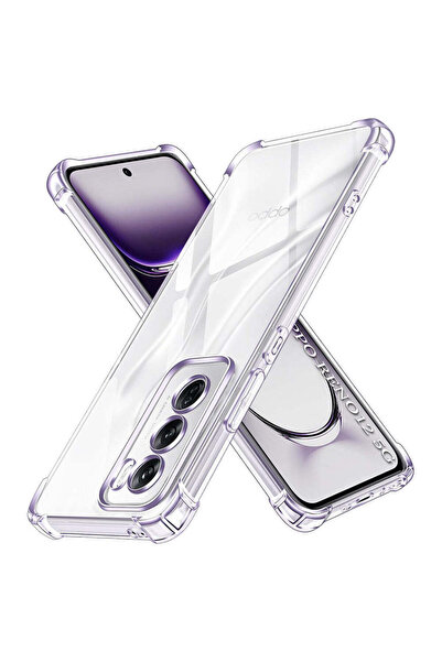 Techsuit Husă pentru OPPO Reno12, din silicon transparent, rezistentă la șocu...