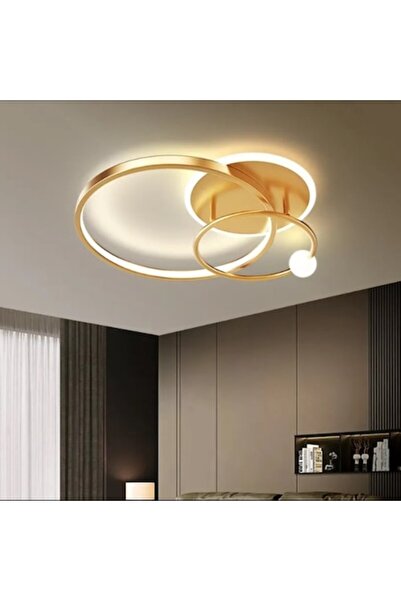 Laleluli Candelabru LED Elegance Gold pentru living sau dormitor, diametru 47...