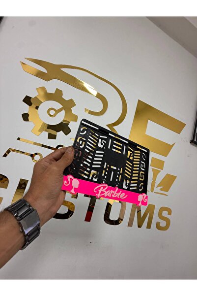 B&E Customs Lazer Barbie Motor Plakalığı Pleksi Plakalık