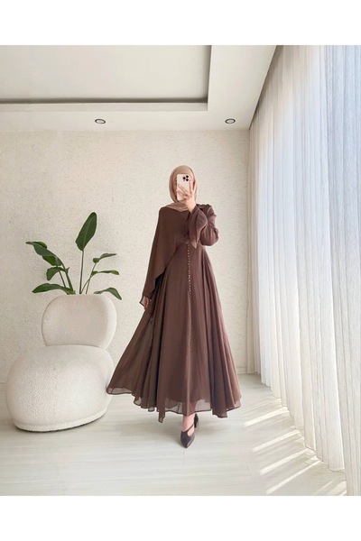 BELLASTORE Tek Taraf Pelerin Detaylı