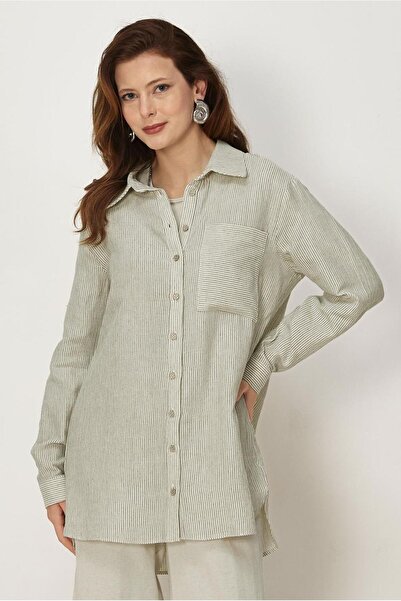 Alvina Striped Muslin Tunic 46683