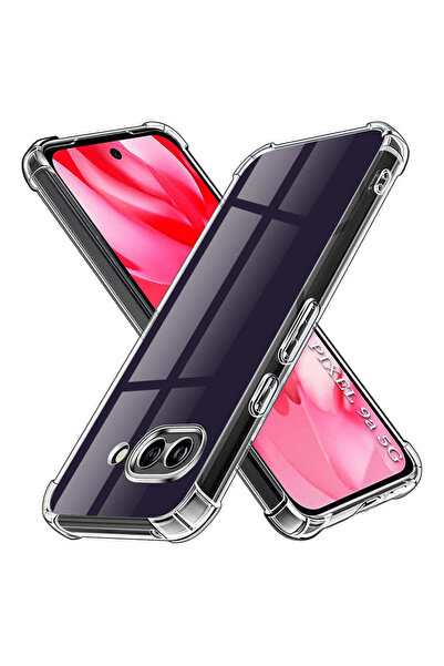 Techsuit Husă pentru Google Pixel 9a, din silicon transparent, rezistentă la ...
