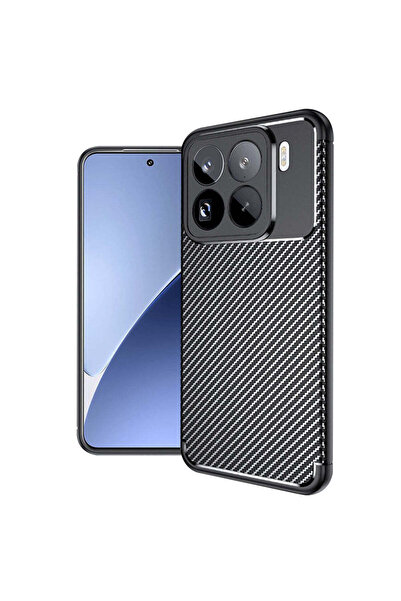 Techsuit Husă pentru Xiaomi 15 Pro, Fibră de carbon, negru - negru