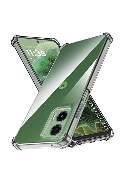 Techsuit Husă pentru Motorola Moto G35, Antișoc, din Silicon Transparent