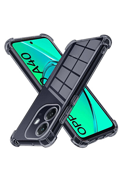 Techsuit Husă pentru OPPO A40 4G, Silicon transparent rezistent la șocuri, fu...