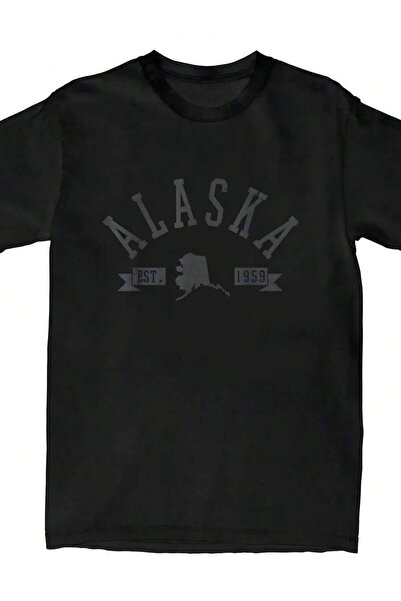 9TAY Alaska East. 1959 The Last Frontier State Map Souvenir Gift T-Shirt