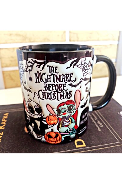 Mugs and love Halloween baskı premium kupa