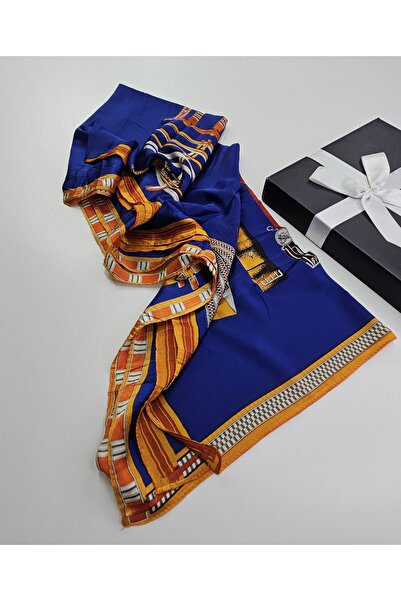 tomrisboutique Luxury Voile Silk Shawl Hijab Foulard Scarf Shawl Patterned 70...