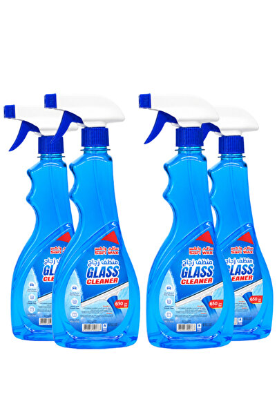 SAFI WAX Premium Car Glass Cleaner 650ml 4 PCS Combo – Streak-Free Shine, Fas...
