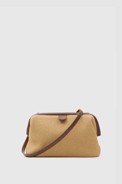 Shule Bags حقيبة كروس كويز ناتشورال بلون بني