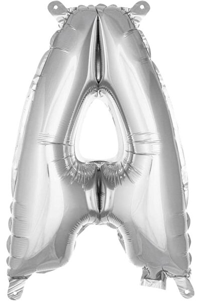 Yıldızan Albemo Letter a 16 Inch Silver Color Foil Balloon 36 cm (Silver) 888483